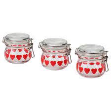These products are wrapped in tissue paper and placed inside an outlet bag. Buy Vinterfest Jar With Lid Clear Glass Heart 13 Cl Dubai