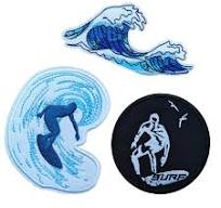 Amazon.com: 3 PCS Water Sport Surf Embroidered Iron On ...