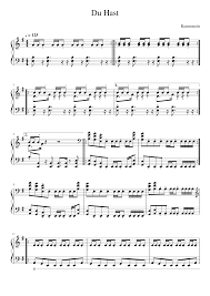 It has appeared on numerous soundtracks for films, most notably the matrix: Rammstein Du Hast Sheet Music For Piano Solo Musescore Com