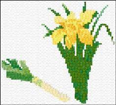 Cross stitch doesn't have to be difficult or overwhelming. Ann Logan 10 Free Patterns Online Welsh Daffodil 1582