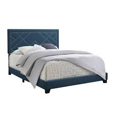 This indeed is your queen bed frame of choice if you lack the necessary financial muscles. Acme Ishiko Queen Bed In Dark Teal Fabric Walmart Canada