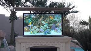 This retro tv stand is stylish and sturdy which can add a flair to your favorite room. Mirage Vision Outdoor Weather Proof Tv Entertainment Center Youtube