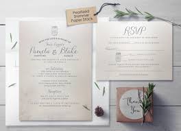 Mason Jar Modern Wedding Invitation Set Elegant Shimmer Etsy Modern Wedding Invitation Sets Wedding Invitation Paper Wedding Invitation Sets