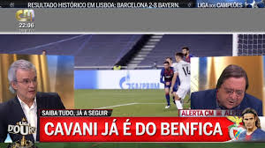 Olhaoquete2igo On Twitter Cmtv Cavani Ja E Jogador Do Benfica Alertacm
