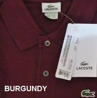 The Shopping Bug Lacoste Classic Polo Shirts Color Chart