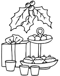 A sugar cookie contains flour, eggs, sugar, vanilla, shortening and baking soda. Christmas Cookies Coloring Page Goodies Gift Holly Coloring Home