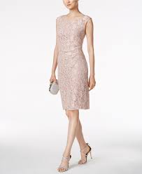 Connected Petite Sequined Lace Sheath Dress Dresses Women Macy S Sequin Cutout Dress Lace Sheath Dress Womens Cocktail Dresses