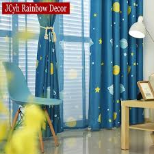 What were black out curtains? Blue Planet Star Cartoon Window Blackout Curtains For Children Baby Boy Kids Bedroom Curtains Living Room Home Decor Cortina Curtains For Blackout Curtainscurtains For Children Aliexpress