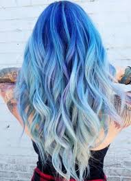 Pastel Blue Mermaid Ombre Ombrehairstyles Blue Ombre Hair Ocean Hair Hair Color Blue