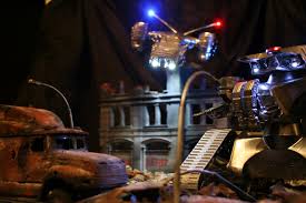 The pegasus hobbies t2 hunter/killer tank kit finished using a tenacontrols control board for the special lasr cannon firing. Terminator Future War Aerial And Tank Hunter Killer Diorama Rpf Costume And Prop Maker Community