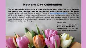 Would you like a reminder email closer to the date? Mother S Day Celebration May 13 2018 Hamilton Park Umc