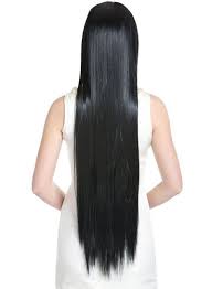 Shop Enterprise Long Straight Hair Wig Black 100centimeter Online