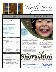 TEMPLE SINAI BULLETIN April 2010