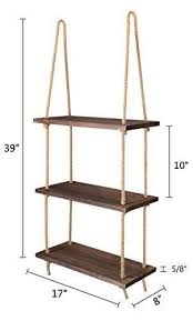 The creator of this video guide put up amazing hanging shelves with no power tools, no screwdriver, no serious tool at all. Mkono Wood Hanging Shelf Wall Swing Storage Shelves Jute Rope Organizer Rack 3 Tier Wall Hanging Shelves Hanging Rope Shelves Diy Hanging Shelves