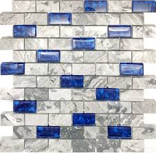 A wide variety of backsplash subway tile options are available to you, such as project solution capability, design style, and warranty. Navy Blue Glass Mosaic Grey Marble 1 X 2 Subway Wall Tiles