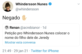 O youtuber e humorista whindersson nunes anunciou neste domingo (30) que o seu primeiro filho, joão miguel, nasceu prematuro, depois de 22 semanas de gestação. Whindersson Loves Segue Em Anexo A Unica Decepcao Que Tive Do Whindersson Videos E Fotos Exclusivo Do Whindersson Instagram Com Whindersson Loves Inscreva Se E Ative O Sino Para Receber Videos Do Whindersson Youtube Com Whinderssonlovesoficial