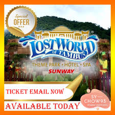Lost world of tambun is malaysia's premiere action and adventure family holiday destination. Beli 2 Rm26 Off Lost World Of Tambun Themepark Tiket Hotspring 1 Day Combo Ticket Open Date Shopee Malaysia