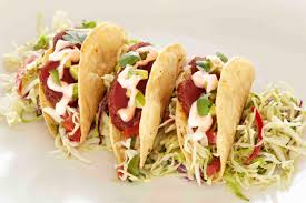 Seared ahi tuna fish tacos. Cooper S Hawk Winery On Twitter Ahi Tuna Tacos Blackened And Seared Rare Citrus Slaw Sriracha Cream Pico De Gallo Avocado Cilantro Wasabi Cream Http T Co Mqserla3vw