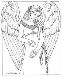 Coloring pages to download and print. Angel Coloring Pages For Adults Best Coloring Books Fantasy Fairy Angel Mermaid Co Angel Coloring Pages Mermaid Coloring Book Fairy Coloring Pages