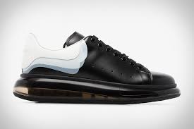 Black And White Alexander Mcqueen Sneakers Alexander Mcqueen 3d Print Oversized Sneaker In 2020 Sneakers Sneakers Fashion Alexander Mcqueen