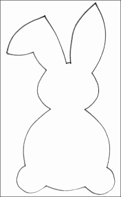 Although i didn't show this trick in the video, you can use a damp cloth to wet around the edges of the stencil to catch the powder that. Rabbit Template Clipart Best Kzeve Easter Bunny Template Bunny Templates Easter Templates