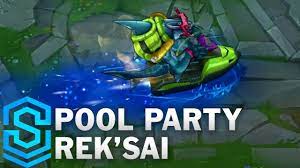 Pool Party Rek'Sai (2017) Skin Spotlight - League of Legends - YouTube