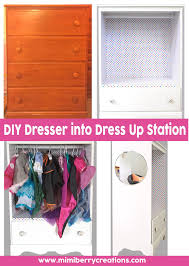 Chalkboard paint opens up endless possibilities for customizing your dresser time and time again. Mimiberry Creations Diy Dress Up Station