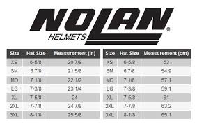 80 accurate nolan helmet size chart