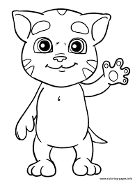 Just download talking tom coloring pages for free. Print Mini Talking Tom Coloring Pages Coloring Pages Cute Coloring Pages Animal Coloring Pages