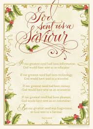 God Sent Us A Saviour Roy Lessin Dayspring Com Christmas Verses Christmas Poems Christmas Scripture