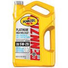 Platinum High Mileage Full Synthetic 5W-20 Motor Oil, 5-L Pennzoil