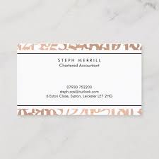Our skilled designers play an important role in bringing in an element of creativity to your new remax business cards. Professional Luxe Rose Gold Numbers Accountant Business Card Zazzle Com Gold Number Business Cards Cards