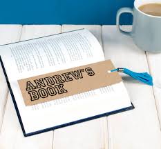 Personalised Bookmark For Him In 2020 Personalized Bookmarks Reading Gifts Personalized Christmas Gifts