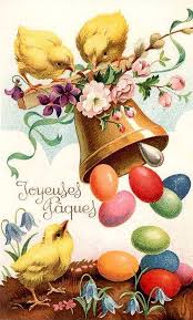 Antique Easter Postcard Photo De Paques Joyeuses Fetes De Paques Joyeuses Paques