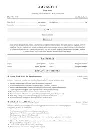 truck driver resume & writing guide