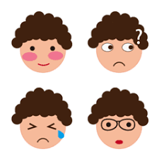 At kinky curly, they understand this connection and it shows in their products. Curly Hair Line Emoji Line Store