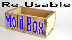 I used styrofoam extruded polystyrene foam (xps), commonly called blue board for the mold. Reusable Plywood Mold Boxes For Silicone Molds Casting Urethane Parts Youtube