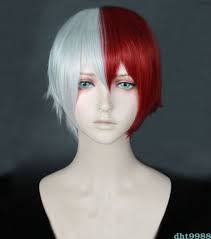My Hero Academia Todoroki Shouto Wig Shoto Todoroki White And Red Cosplay Wig 4549458229695 Ebay Shouto Wig Todoroki Wigs Cosplay Wigs Hair Pieces