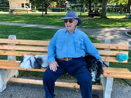 My dad goes to the harbor park every day. It's his place. It's his routine,  his solace, his entertainment. It's where he holds court and gives advice  and listens as everyone and