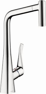 Great savings & free delivery / collection on many items. Hansgrohe 14820001 Chrome Metris 1 75 Gpm Pull Out Kitchen Faucet Higharc Spout With Magnetic Docking And Locking Spray Diverter Limited Lifetime Warranty Faucetdirect Com