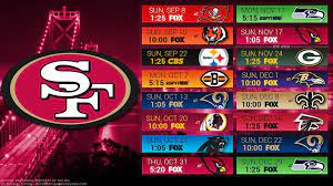San Francisco 49ers 2019 Desktop Pc City Nfl Schedule Wallpaper San Francisco 49ers San Francisco 49ers Schedule 49ers