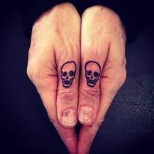 Pin By Morgan Moses On Tattouages Skull Finger Tattoos Finger Tattoos Finger Tattoo For Women