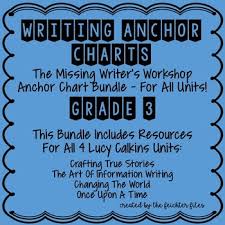 lucy calkins writing workshop anchor charts 3rd grade all units wuos bundle