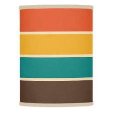 Retro Stripes Vintage Color Teal Orange Brown Lamp Shade Zazzle Com In 2021 Vintage Colour Palette Color Palette Bright Vintage Color Schemes