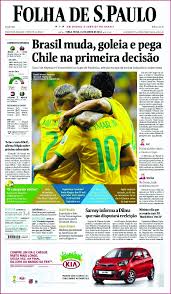 Paulo' como cronista político, enviado especial y corresponsal. Capa Do Jornal Folha De S Paulo No Dia 24 De Junho De 2014 Download Scientific Diagram