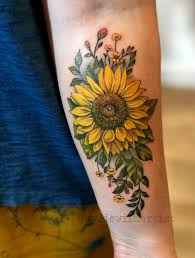 Be it coloured or just black it always looks elegant and. Red Roses And Sunflowers Tattoo