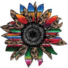 Leopard Serape Sunflower Png Download Etsy Sunflower Png Cheetah Print Background Leopard Flower