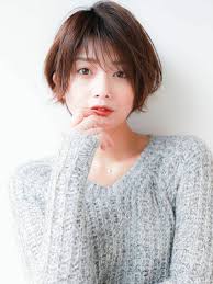 ひし形ショートカットはサイドをグラデーションカットで引き締めて小顔に見せます 顔型に合わせてボリュームの位置を調整して似合わせます 渋谷渋谷駅 ボブ ショートカット ヘアスタイリング ショートカット ヘアモデル