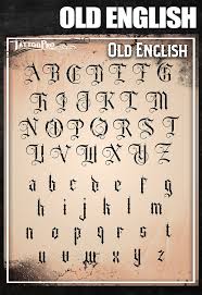 Maybe you would like to learn more about one of these? Old English Font Tattoo Pro Stencils