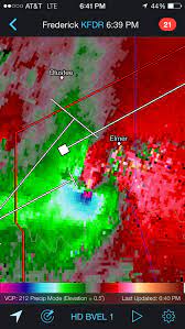 However, in this scan, one can notice the addition of a rotational couplet in the midst of the broad. Radarscope App Penn State University